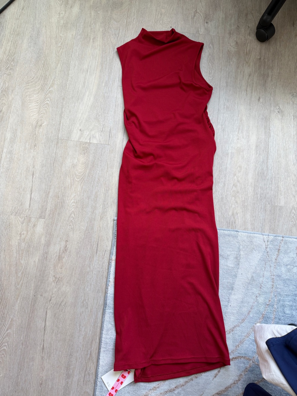 Cider Bodycon Mock Neck Midi Dress